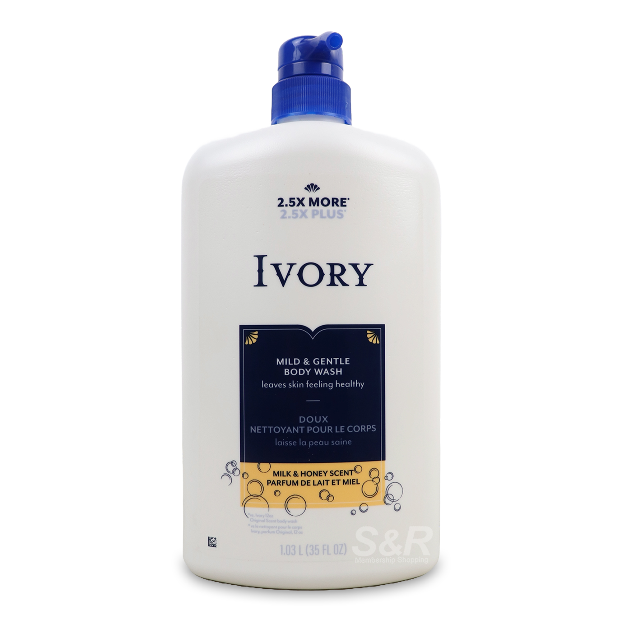 Ivory Milk & Honey Body Wash 1.03L